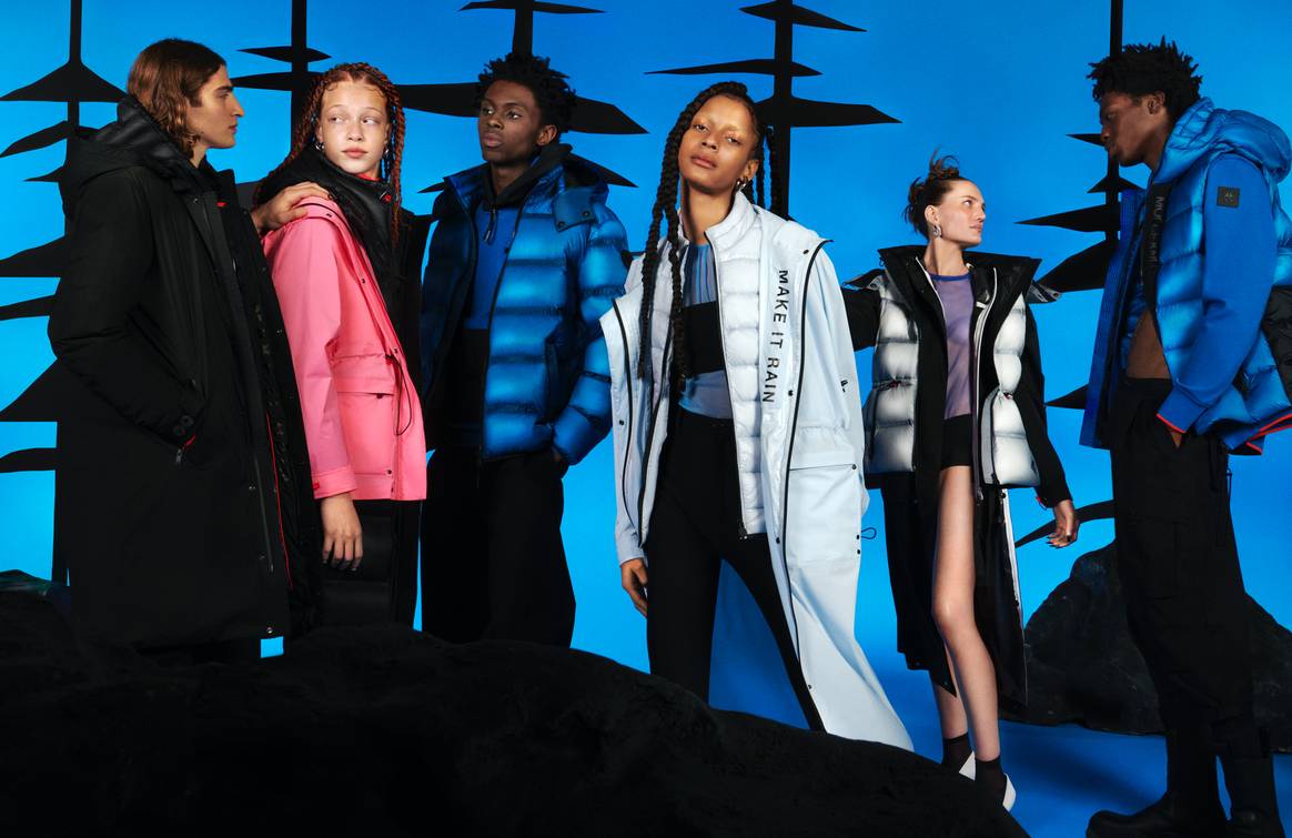 Image: courtesy of Moose Knuckles; autumn/winter 2021 ‘Prism’ collection photographed by Hugo Comte