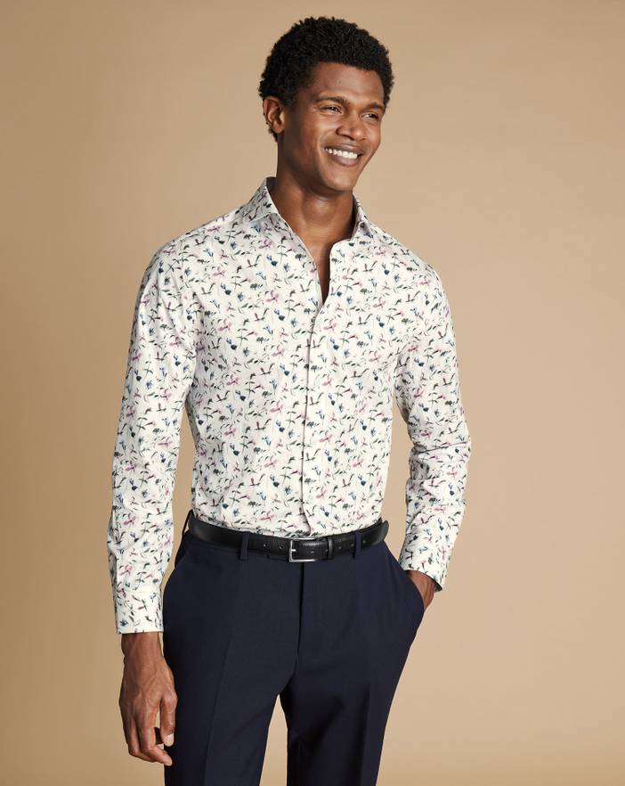 Men's Charles Tyrwhitt Made With Liberty Fabric Semi-Cutaway Floral Shirt | Charles Tyrwhitt
