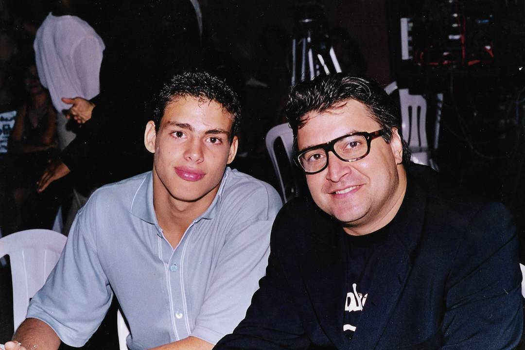 Cauã Reymond e Sérgio Mattos, em meados dos anos 2000