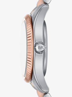 MK Lexington Pavé Two-Tone Watch and Slider Bracelet Gift Set | Michael Kors