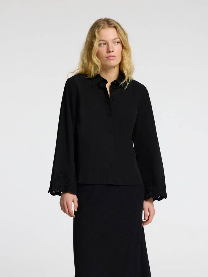 Broderie Anglaise Overhemd Met Lange Mouwen | Selected-Femme