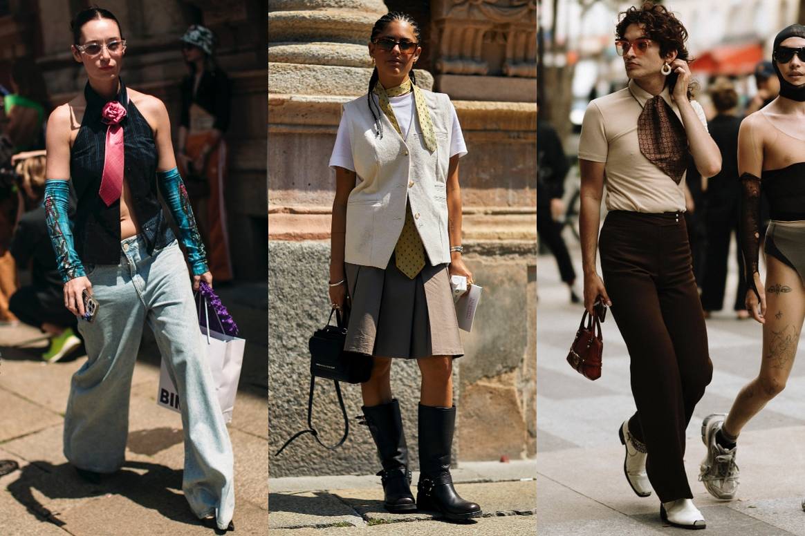 Tie art in Paris and Milan