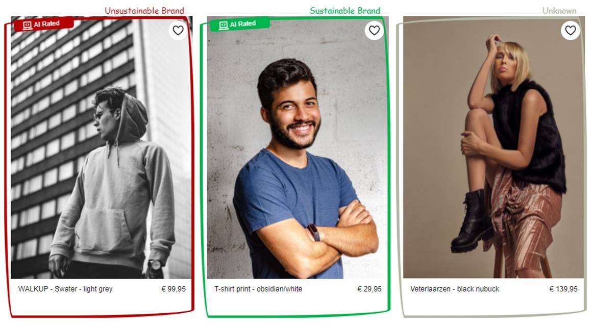 Met deze plug-in kun je tijdens het online shoppen de duurzaamheid van kledingmerken beoordelen