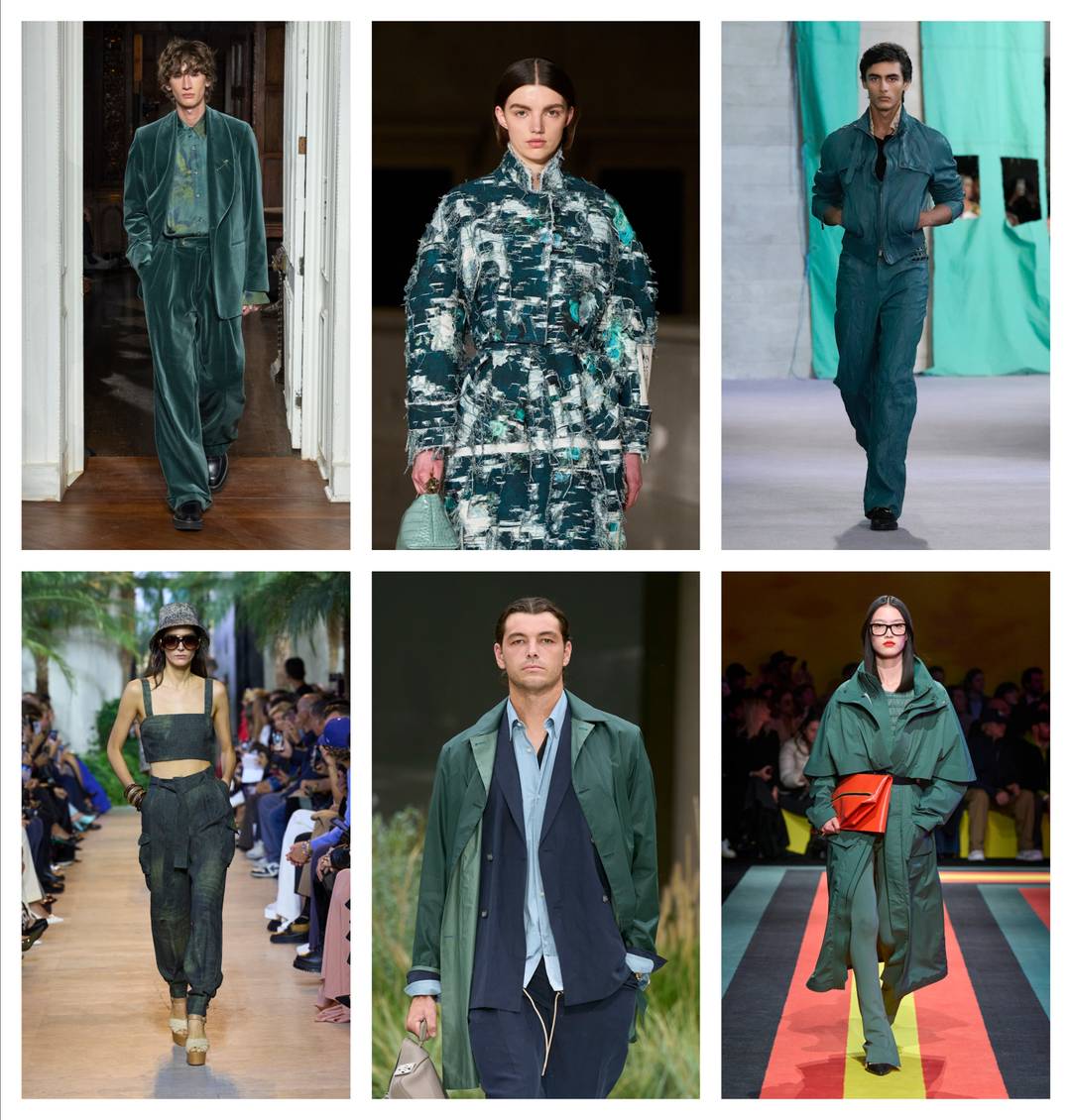 Transformative Teal Spotted on the Catwalk.