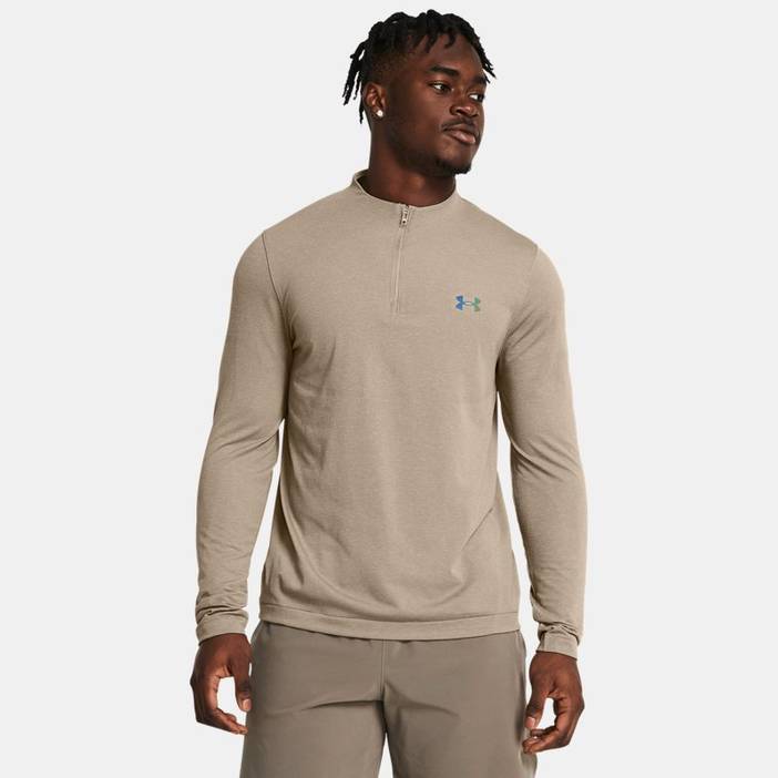 Vanish Elite Seamless Oberteil mit ¼ Zip für Herren Schwarz | Under Armour