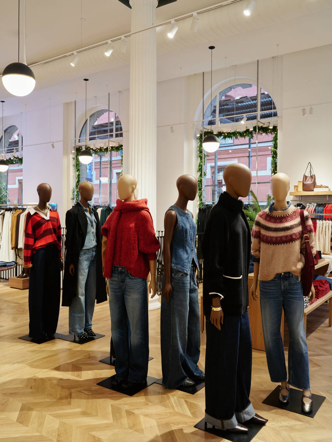 Interior of Madewell's new flagship store in SoHo