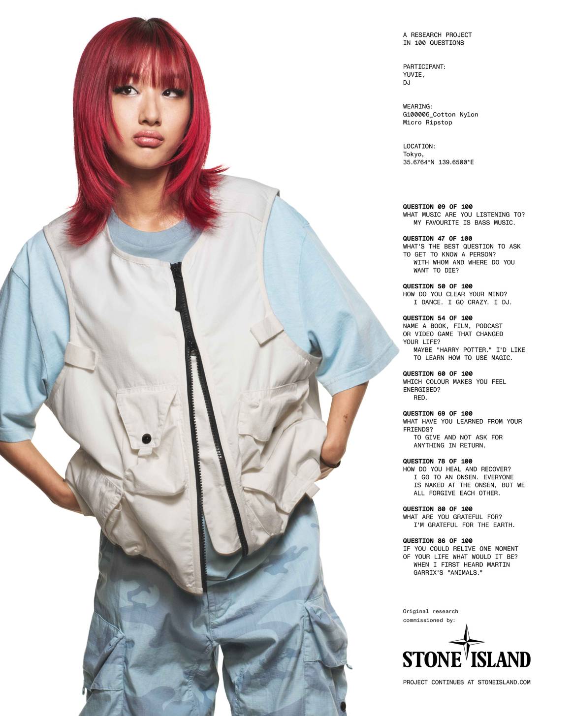 Stone Island Unveils Cotton Nylon Micro Ripstop Featuring DJ Yuvie