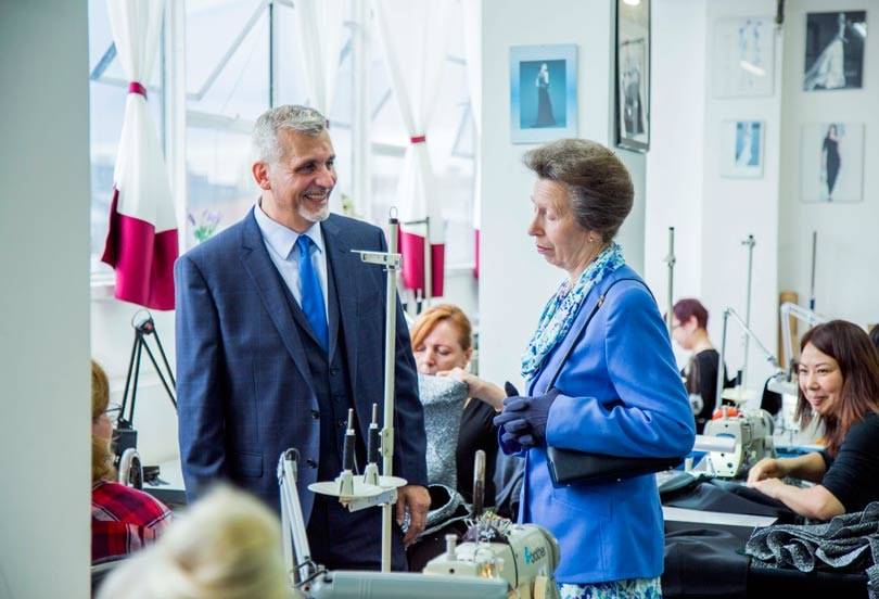 Clothing manufacturer Gosha hosts royal visit