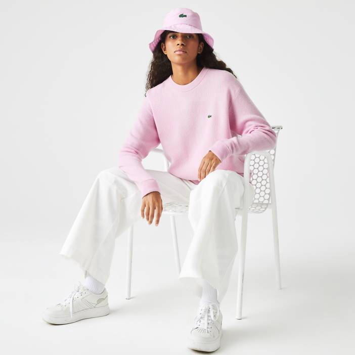 Damen Lacoste Woll-Pullover mit Rundhals | Lacoste