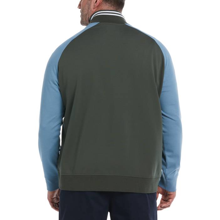 Men's Big & Tall 1/4 Zip Color Block Jacket | Original Penguin