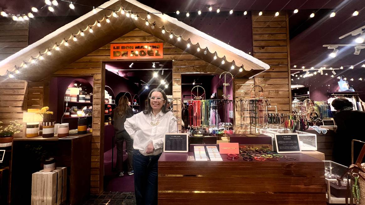 Les bulles de Noël de la Môme bijou au Bon Marché