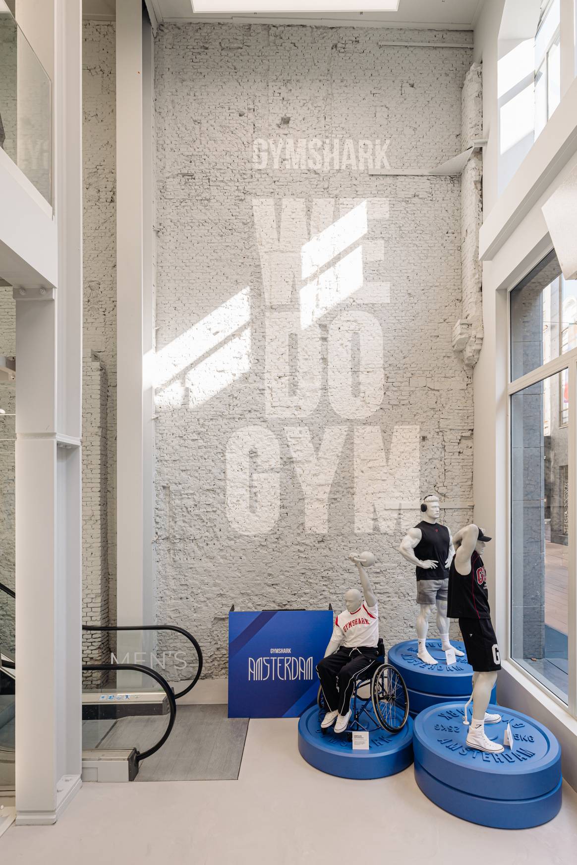 Gymshark aan de Kalverstraat 178 in Amsterdam
