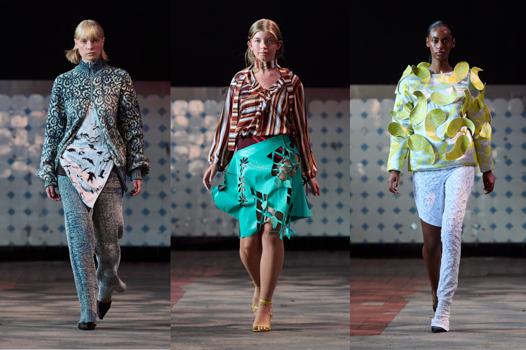 Looks by Ll to r): Margot Leverrier, Josephine Järlhem, Siri Bratt