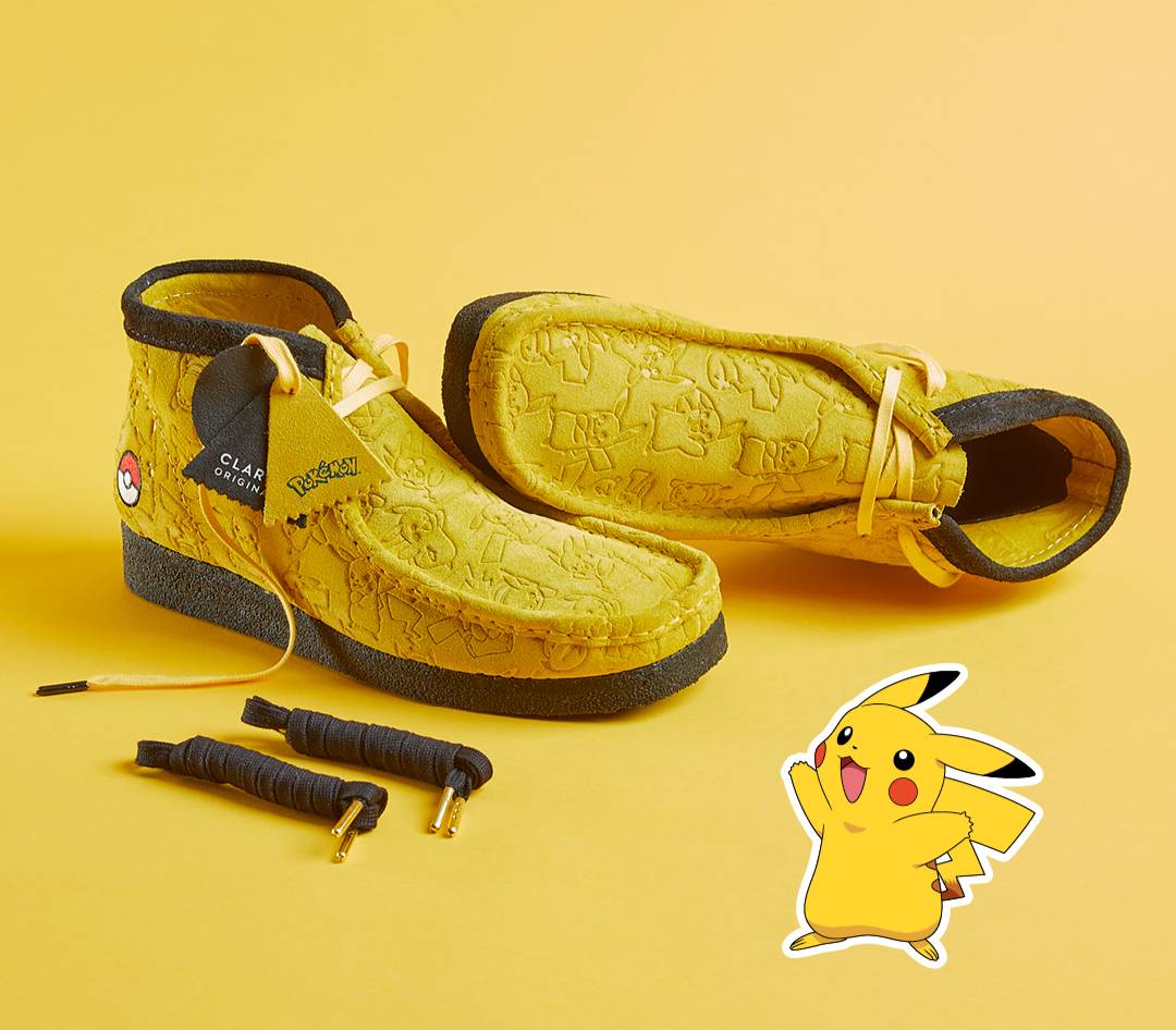 Pokémon x Clarks. Image: Pokémon, avec l'aimable autorisation de la marque