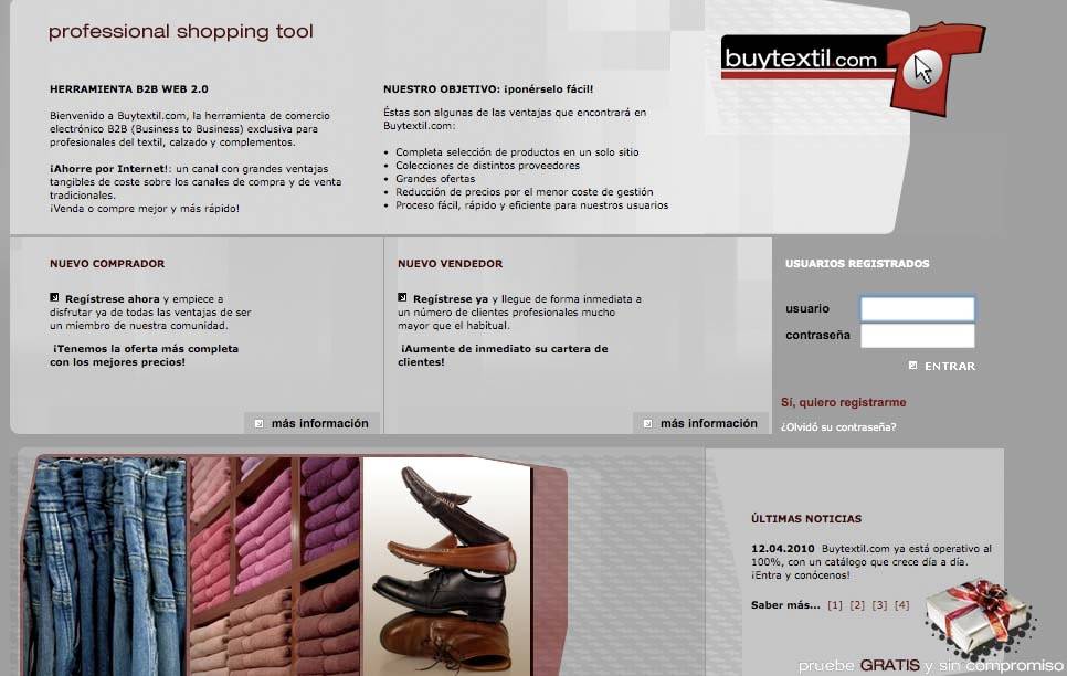 Se inaugura web para profesionales del textil