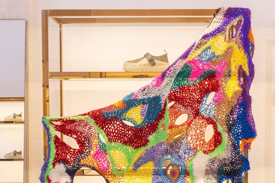 Installazione all'evento UGG nel negozio di Trani