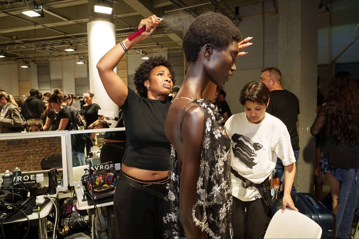 Backstage show  Christopher Esber SS25.