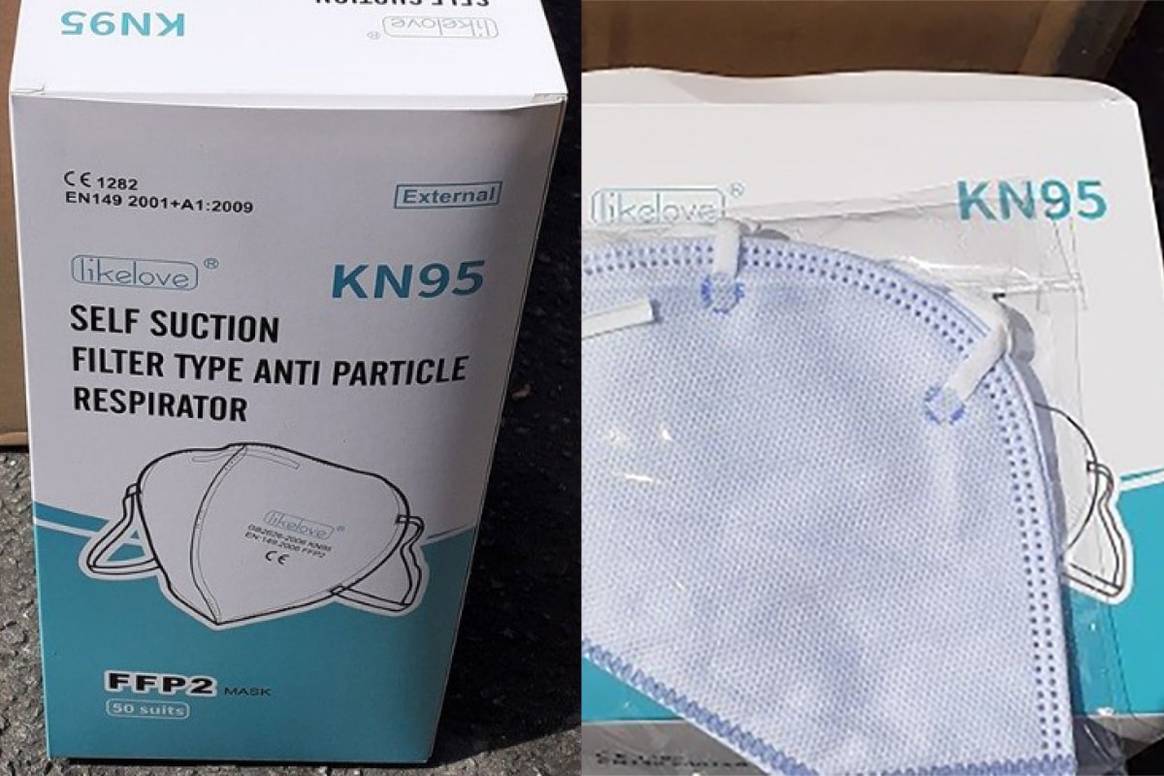 Sujetas con grapas y falsificadas: más de 100 mascarillas que no hay que utilizar