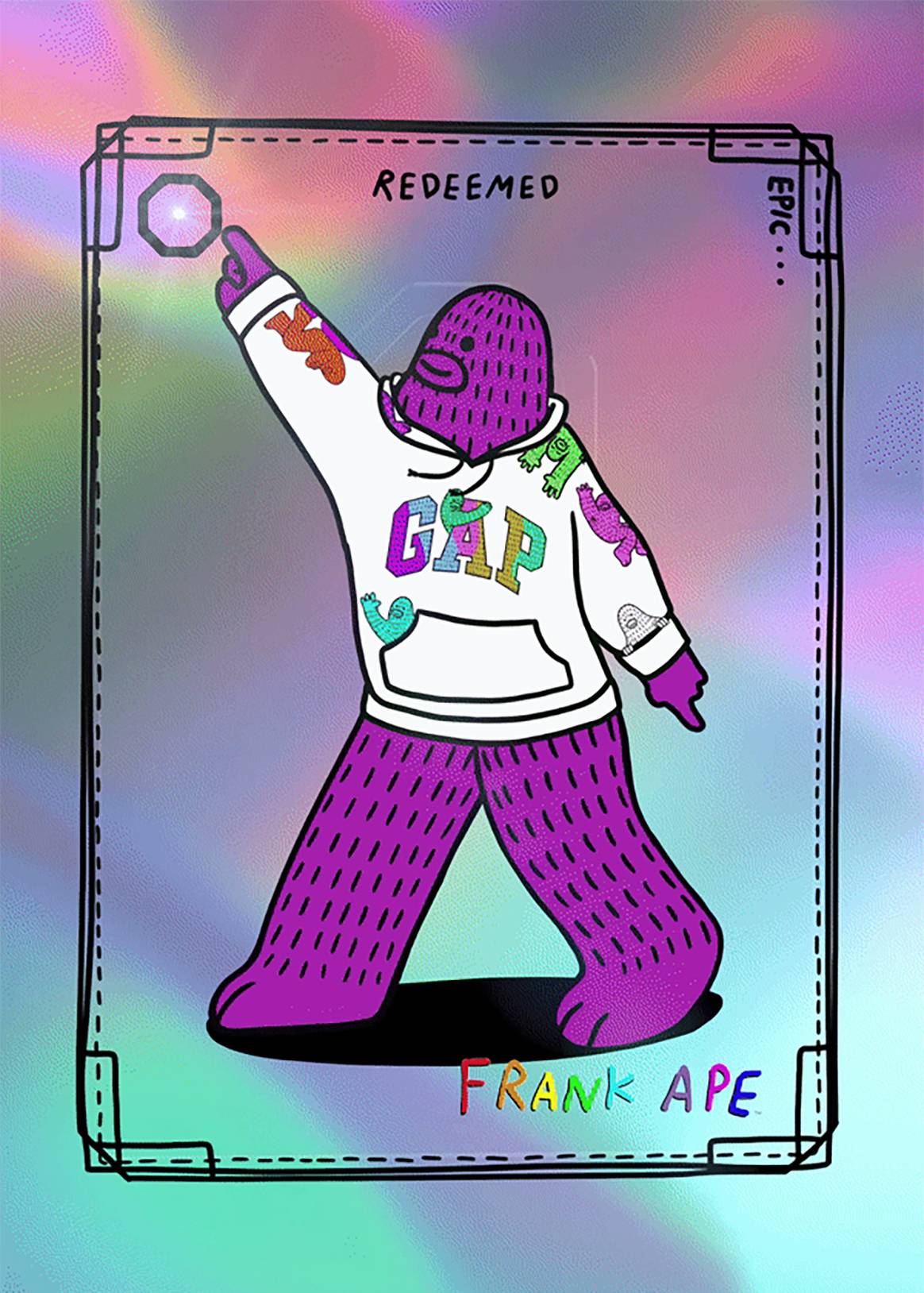 Photo Credits: Colección NFT de Gap diseñada por el artista Brandon Sines.