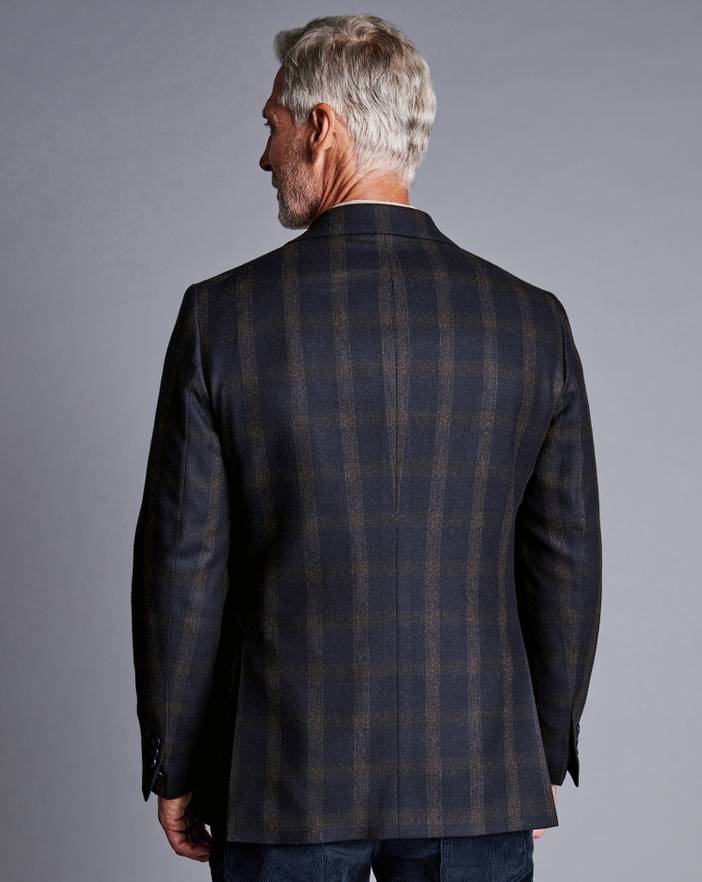 Men's Charles Tyrwhitt Luxury Italian Checkered na Jacket | Charles Tyrwhitt