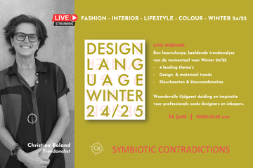 Christine Boland presenteert op 14 juni trendforecast FW24/25 'Symbiotic Contradictions' 