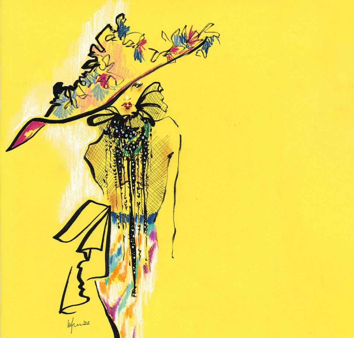 Elly Azizian illustrates under name Fashion Strokes
