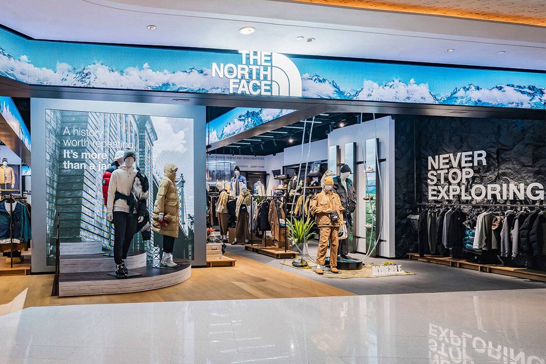Uno store del marchio The North Face