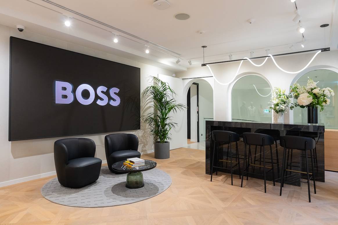 Das Interieur der neuen Hugo-Boss-Dependance in Paris