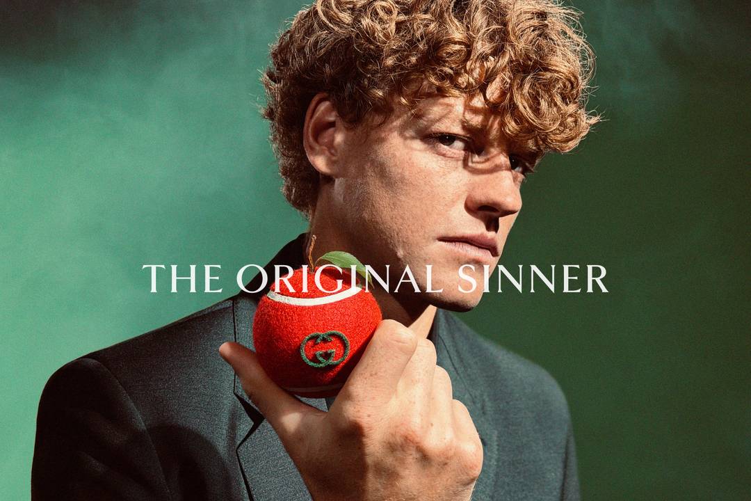 Nella campagna The original Sinner, la pallina da tennis viene trasformata in una mela