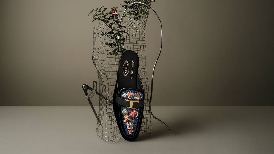 Rahul Mishra x Tod's shoes and accessories collection.