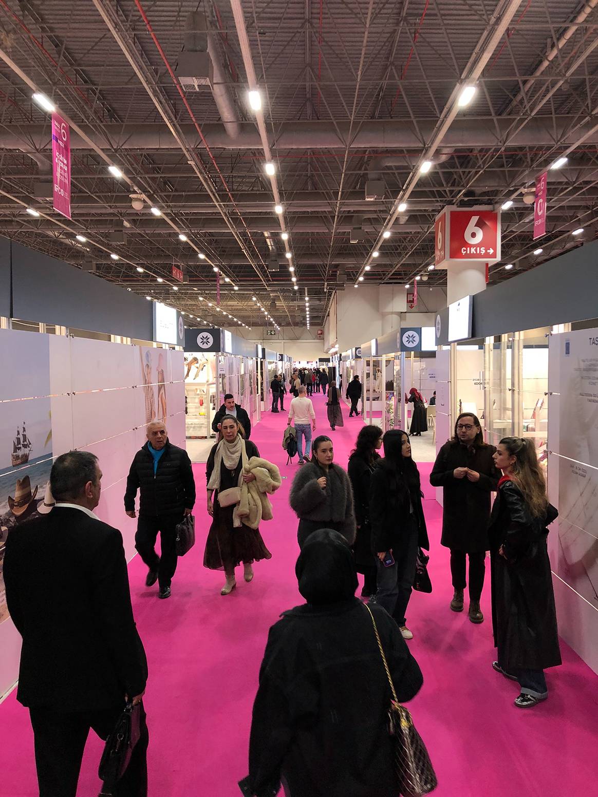 Interior of the International Salon Istanbul Fashion Connection (IFCO) in February 2026 edition.