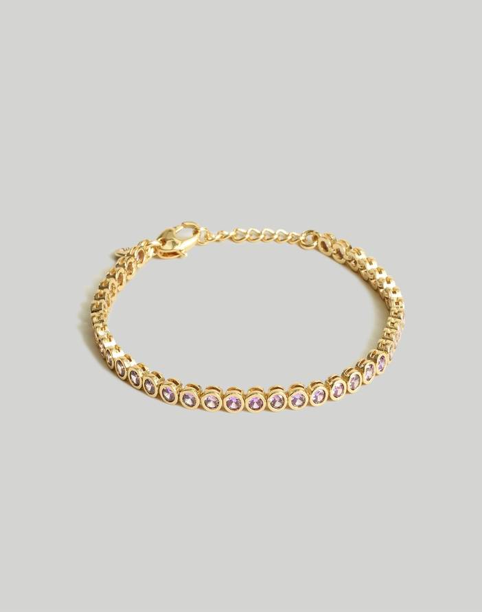 The Tennis Collection Bezel Set Crystal Bracelet | Madewell