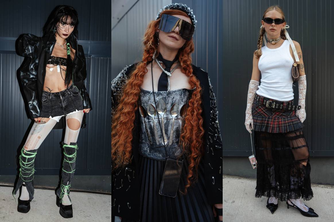 Goth-Raverinnen bei den Streetsyle-Looks der MBR