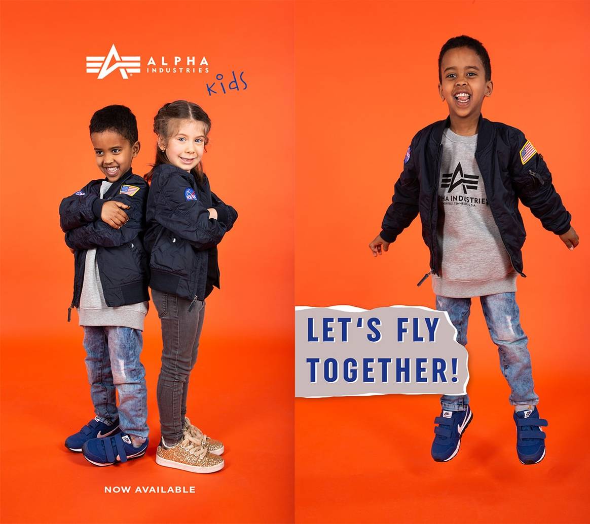 Alpha Industries - Let’s fly together Kids Kollektion Frühling/Sommer 2022