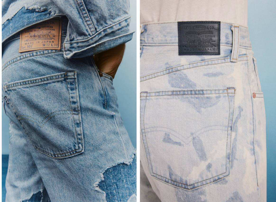 La marca Levi's añade color y técnicas de bordado a tejidos japoneses para la colección Primavera/Verano 2024 Made in Japan