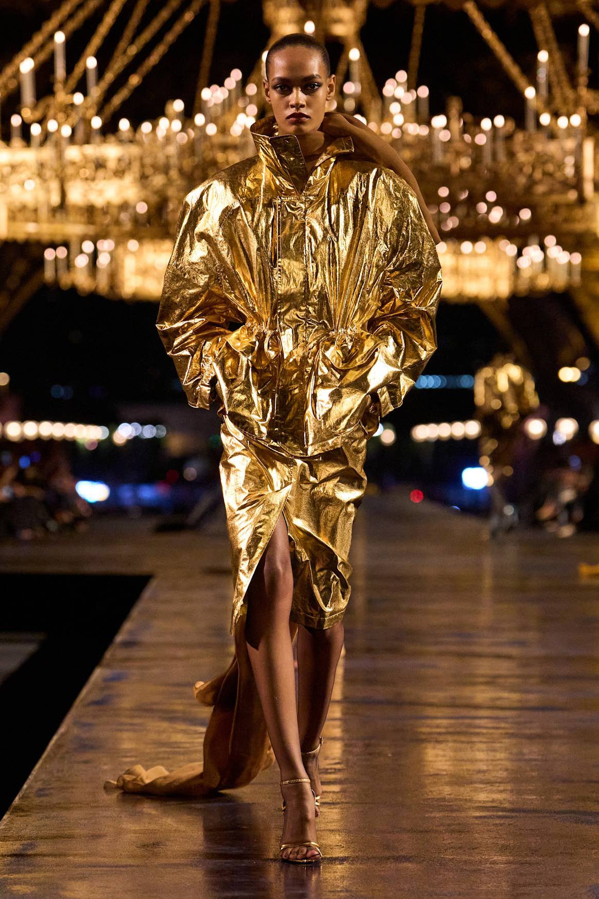 PFW SS27 trend watch: Metallics shine at Saint Laurent, Dior and Balmain
