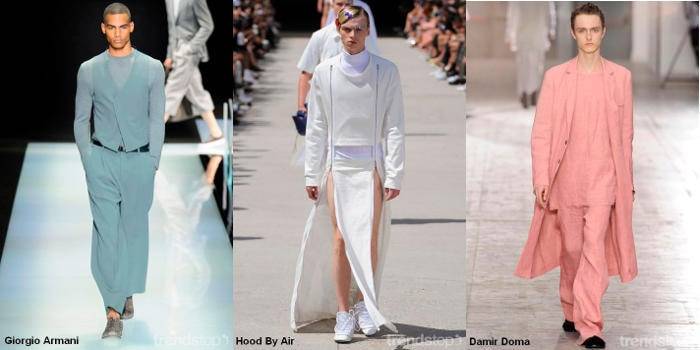 Catwalk-Schlüsseltrends der Frühling/Sommer 2016 Männermode
