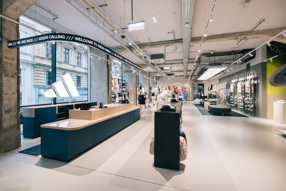 Blick in den neuen Wiener Adidas-Store
