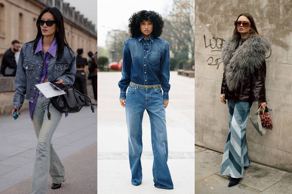 Denim Streetstyle trends Fashion Week