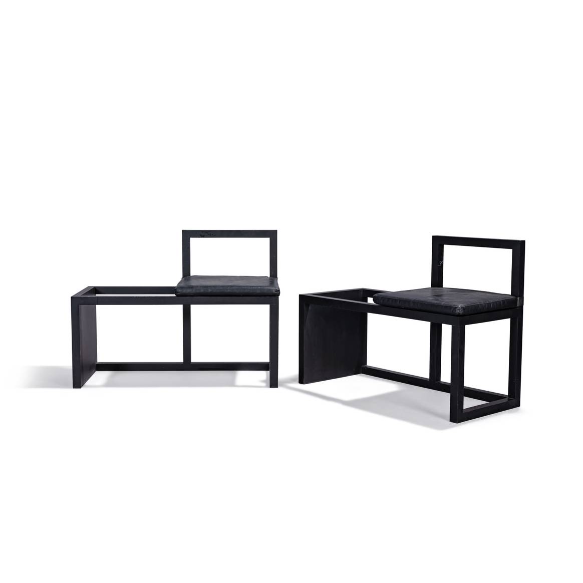 Hedi Slimane, F System Design, Banquette, chaise, 2007.