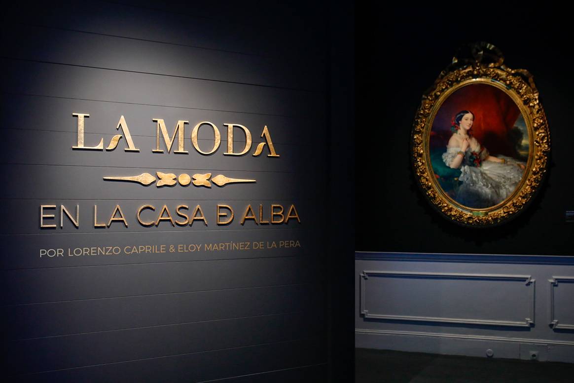 Interior de la exposición “La moda en la Casa de Alba”, en el Palacio de Liria de Madrid del 19 de octubre de 2023 al 31 de marzo de 2024.