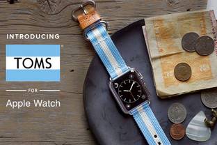 Toms launches watch strap collection for Apple Watch