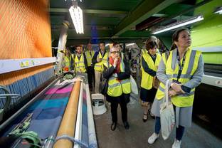 Global leaders from MIT visit Hainsworth's mill in Leeds