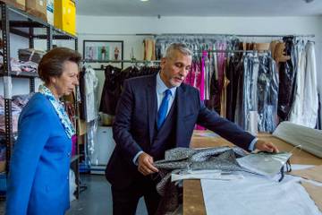 Clothing manufacturer Gosha hosts royal visit