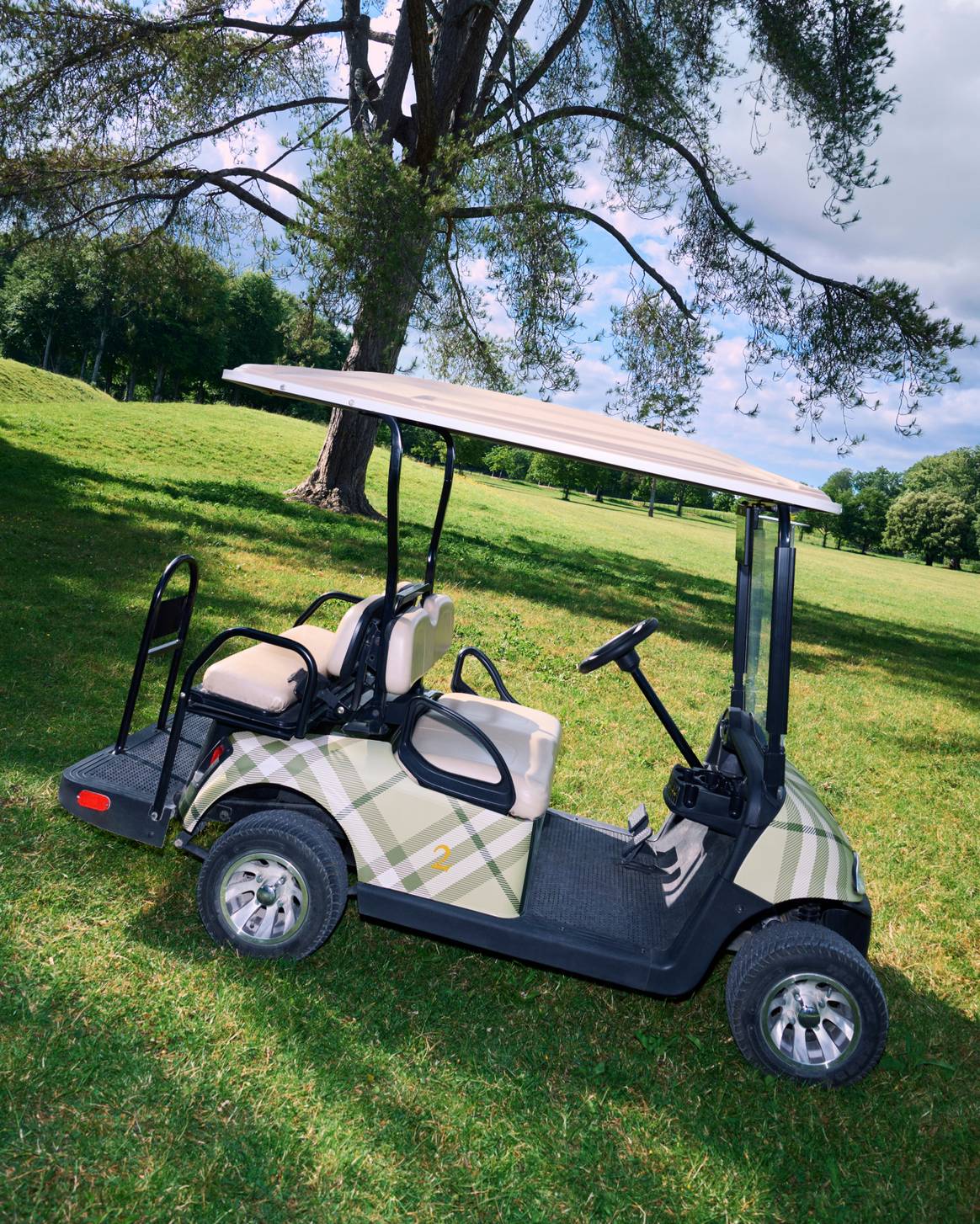 Burberry x The Newt golf buggies