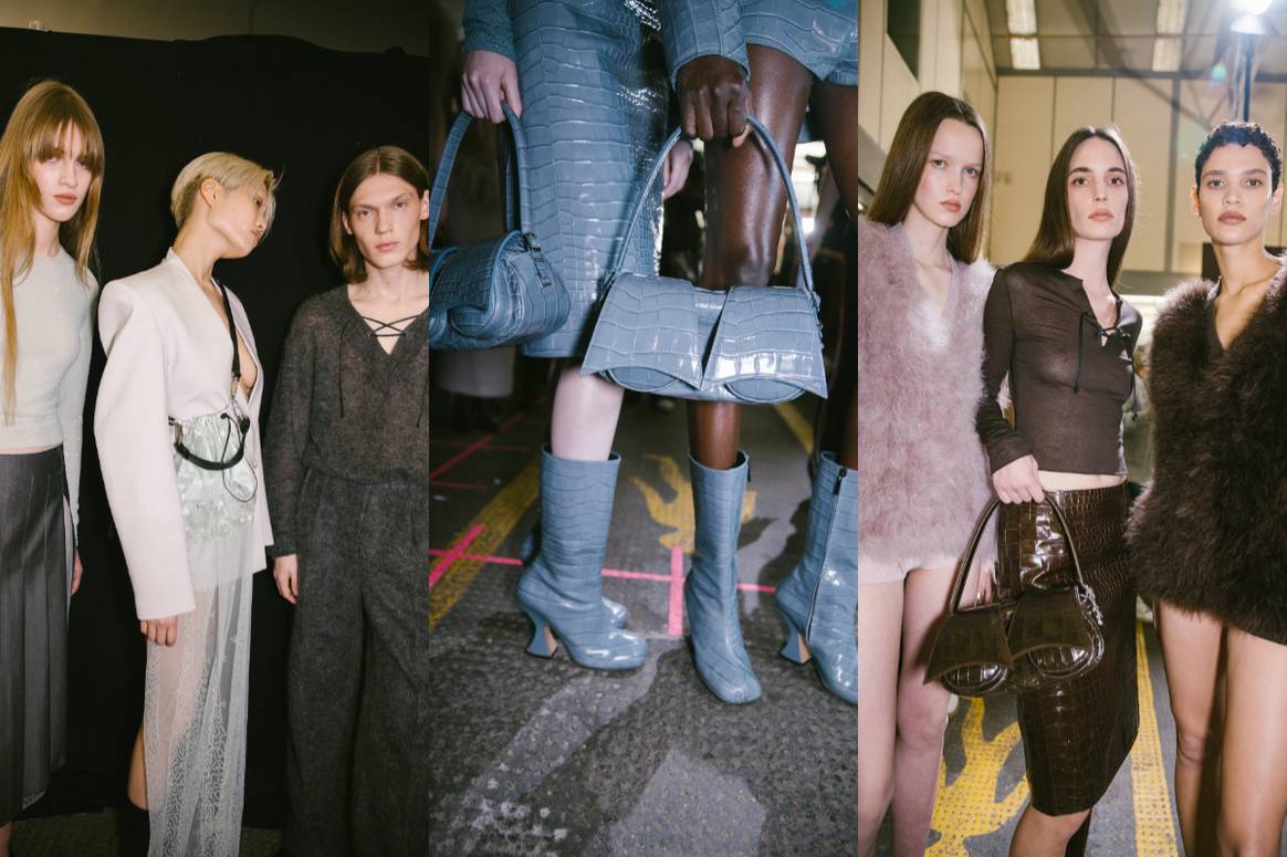 Backstage at 16Arlington AW23. Image: British Fashion Council