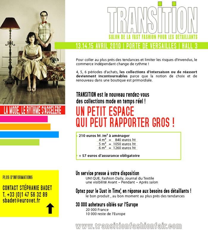 Nouveau salon! Transition Fashion Fair