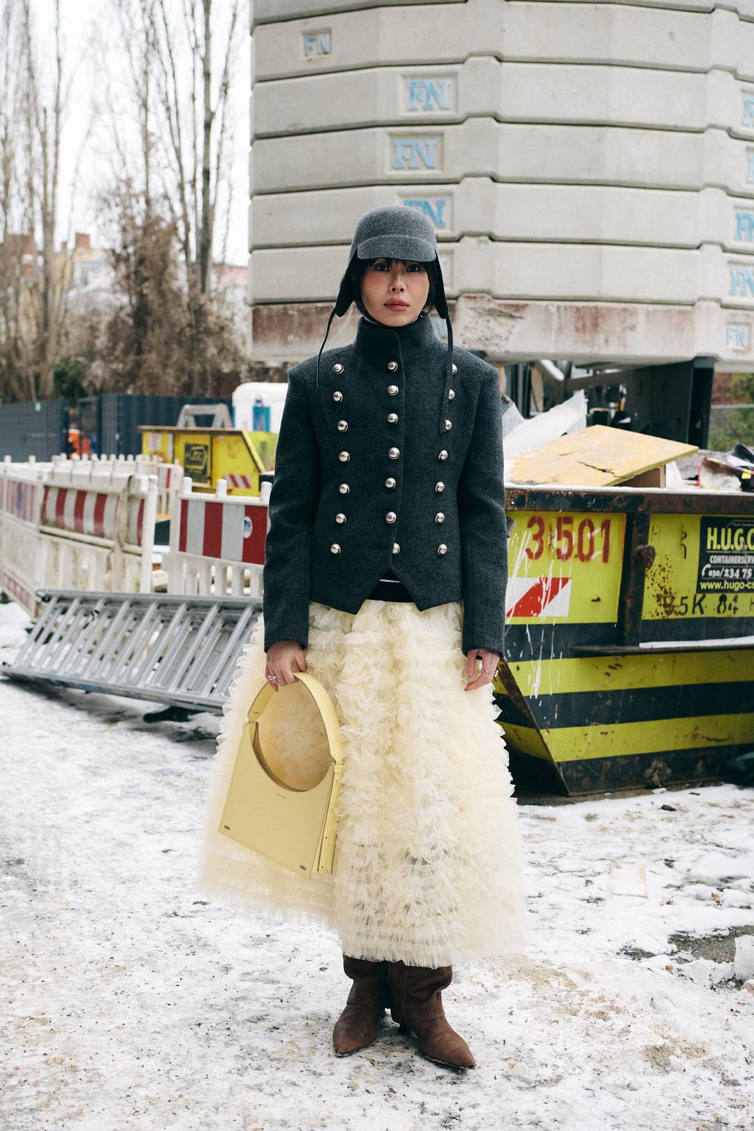 Il content creator @Yuki_injo alla sfilata FW26 di OBS