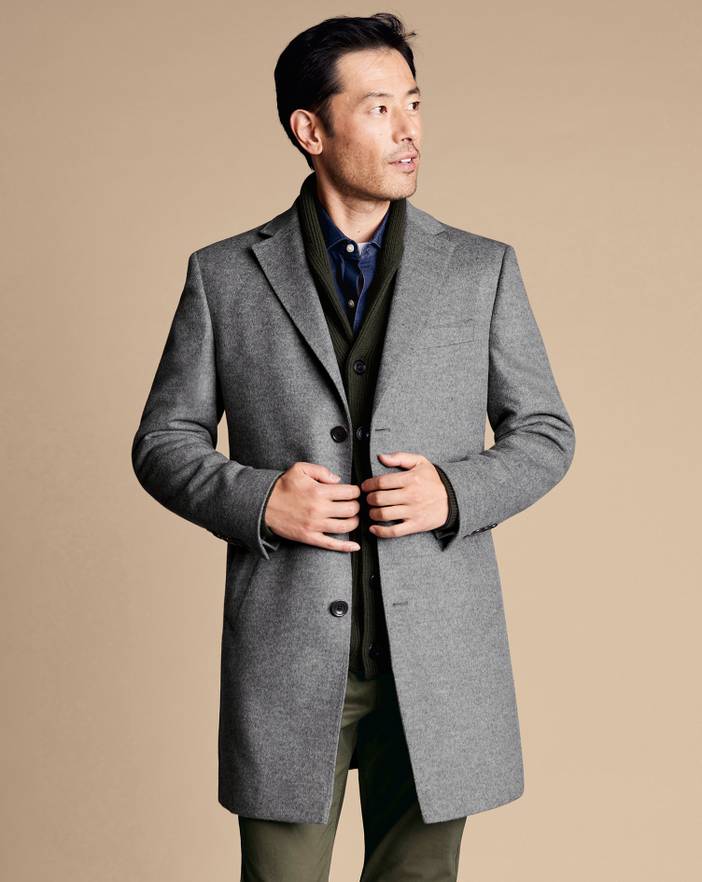 Men's Charles Tyrwhitt Overna coat | Charles Tyrwhitt