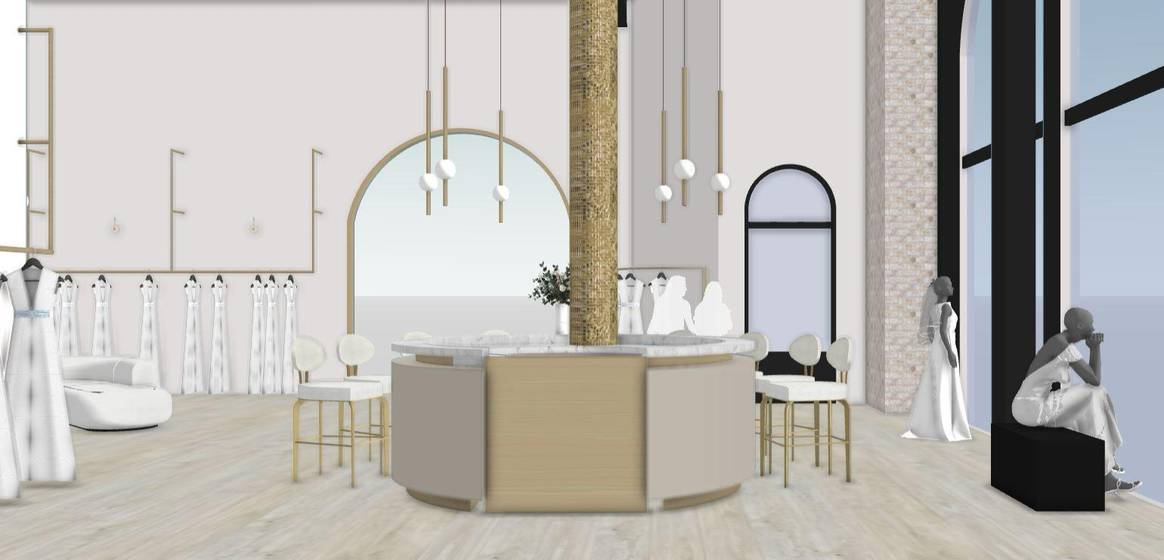 CGI of renovated Galia Lahav Los Angeles flagship